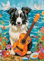 Castorland Puzzle Collie Meer Gitarre 100 Teile Kinderpuzzle