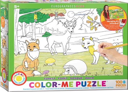 Eurographics Puzzle Forest Color-Me - 100 Teile - Lernspielzeug