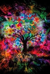 Magnolia Colorful Tree - 1000 Teile