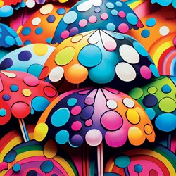 Yazz Puzzle Colorful Umbrella - bunte Rundpuzzle 1023 Teile