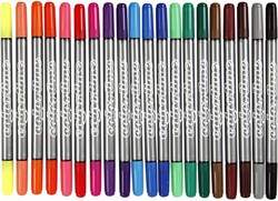 Creativ Company Filzstifte Colortime doppelseitig 20 Farben Set