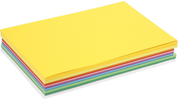 Colortime farbiger Karton A5 Happy 60 Blatt Bastelkarton