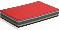 Colortime Weihnachtskarton A5 60 Blatt - farbiges Bastelpapier Premium