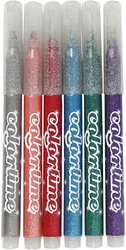 Creativ Company Glitzerstifte Set 6 Farben - Colortime Bastelstifte