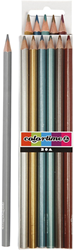 Creativ Company Buntstifte metallic dreieckig 6 Stück Kinder