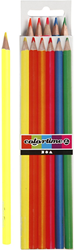 Colortime Buntstifte Neon Set 6 Stück für kreatives Zeichnen