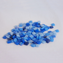 Colourful Mosaics Mosaikfliesen recyceltes Glas Moody Blues 100 g
