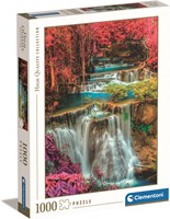 Clementoni Puzzle - 1000 Teile - bunte thailändische Wasserfälle - Erwachsenenpuzzle-2