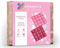 Connetix Magnetkacheln Base Pink Berry 2 Stück
