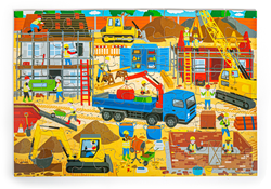 Bigjigs Baustellen-Bodenpuzzle (48 Teile)