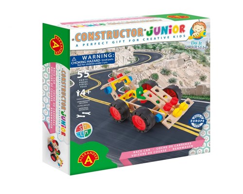 Alexander Toys Constructor Junior – Rennwagen – 55 Stück
