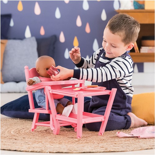 Corolle Mon Grand Poupon poppenstoel roze babypop 36/42 cm