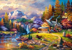 Castorland Puzzle Cottage Mountain Hideaway - 1500 Teile Landschaft