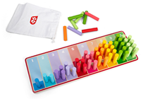 BigJigs Lernspielzeug - bunte Zählstäbchen Holzspiel