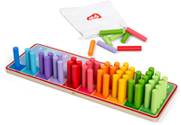 BigJigs Lernspielzeug - bunte Zählstäbchen Holzspiel-3