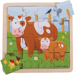Bigjigs Kuh und Kalb Puzzle