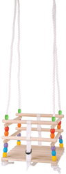 Bigjigs Kinderschaukel aus Holz mit Perlen