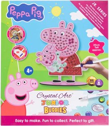 Craft Buddy Peppa & Evie Crystal Art Junior Buddies XL Bastelset