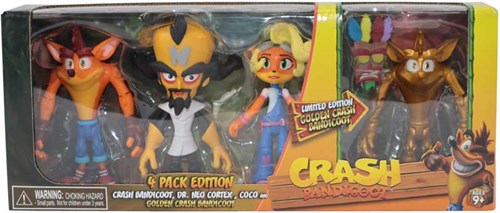 CRASH BANDICOOT FIGURES 4 PACK