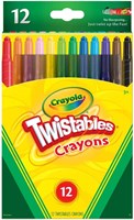 Crayola Twistbare Wachsmalstifte - 12 Farben - Kreatives Spielzeug
