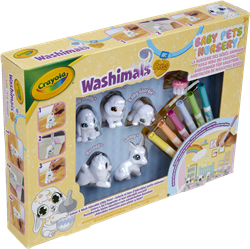 Crayola Spielzeug Washimals Baby Pets Nursery Set - Kreatives Malen