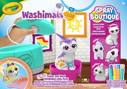 Crayola Washimals Spray Boutique - Kreatives Spielzeug mit Airbrush und Hunden