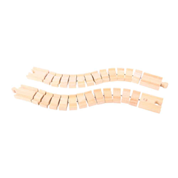 BigJigs flexible Holz-Eisenbahnschienen - Crazy Track - Spielzeug