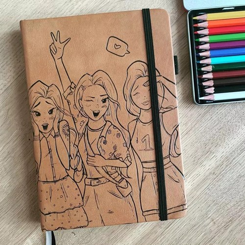 MUS Creatief Bullet Journal braun - Creachick A5 Notizbuch-3
