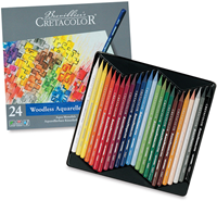 Cretacolor Aquarellstifte Aqua Monolith Set 24 Farben im Metallkasten