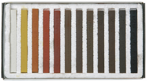Cretacolor Cretacolor Hartpastell-Set braun