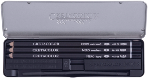 Cretacolor Cretacolor Zeichen- und Skizzierset Nero Black 7-teilig
