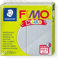 Fimo Modelliermasse 42g Glitzer Silber - Kreatives Basteln für Kinder