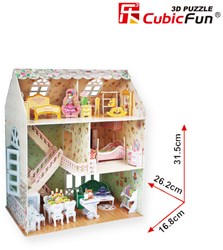 Cubic Fun 3D Puzzle Puppenhaus Dreamy - 160 Teile - Spielzeug