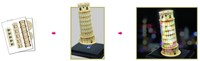 Cubic Fun Puzzle 3D mit LED - Schiefer Turm von Pisa - 15 Teile-2