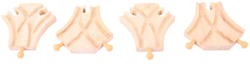 Bigjigs Schienen Kurze Kurve - 4 Stück