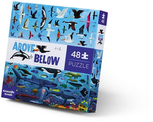 Crocodile Creek doppelseitiges Puzzle Sea & Sky - 48 Teile