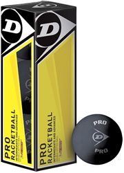 Dunlop Pro Racketballs (Box mit 3 Stück)