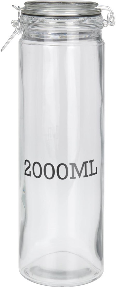 Glas Vorratsbehälter Lebensmittelaufbewahrung 2 Liter luftdicht transparent Planet Happy DE