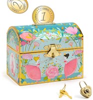 Djeco Spardose Ballerina - bunte Kinderspardose mit Schloss