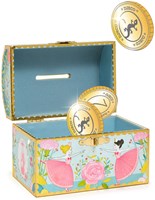 Djeco Spardose Ballerina - bunte Kinderspardose mit Schloss-2