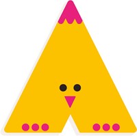 Djeco Buchstabe A - Holz Tierbuchstabe grafisches Design-2