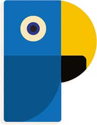 Djeco Holzbuchstabe P - grafisches Tierbuchstaben Kinderzimmer Dekoration
