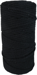 DekoArt DekoArt Makrameeschnur 4 mm 100 m Schwarz