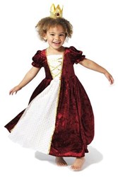 Den Goda Fen Prinzessinnenkleid Samt rot Kostüm 6-8 Jahre