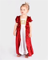 Den Goda Fen Prinzessinnenkleid Samt rot Kostüm 98-104 Verkleidung