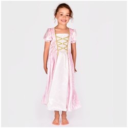 Den Goda Fen Prinzessinnenkleid rosa Samt Kostüm 98-104 Kinder