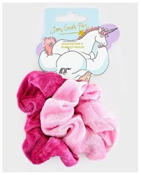 Den Goda Fen Scrunchies Haaraccessoire rosa 8cm - 2er Set
