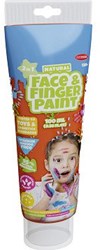Gesichts- und Fingerfarbe orange Kinderfarbe 100ml sicher abwaschbar