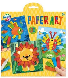 Creative Craft Group Bastelset Paper Art Tiere - kreative Set für Kinder