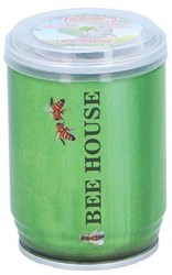 Bienenhaus grün Insektenhotel Dose für Kinder Garten Natur